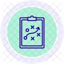 Strategic Plan Black Outline Icon Icon