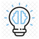 Strategic Planning Brain Lightbulb Icon