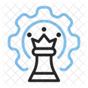 Strategic Planning Leadership Crown Icon
