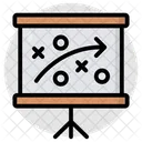 Strategic Presentation Graphical Representation Tic Tac Toe Icon