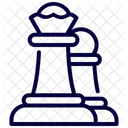 Strategie Echecs Figure Icône