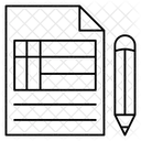 Strategie Planung Datei Symbol