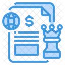 Stratégie commerciale mondiale  Icône