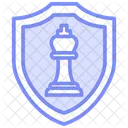 Strategie De Securite Ligne Duotone Icone Icône