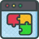 Page Web Puzzle Icon