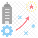 Stratégie d'entreprise  Icône