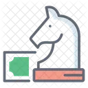 Stratégie financière  Icône