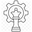 Strategie Dunnlinien Symbol Symbol