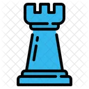 Strategie Schach Turm Symbol