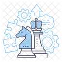 Strategie Logik Schach Symbol