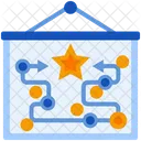 Strategiepräsentation  Symbol