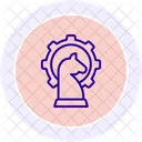Strategisch Management Geschaft Symbol