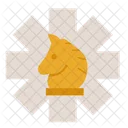 Strategy Horse Gear Icon