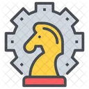 Business Chess Strategy Icon