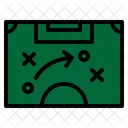 Strategy Tactic Plan Football Soccer Icon