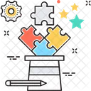 Strategy Teamwork Puzzle Icon