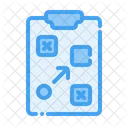 Clipboard Analysis Strategy Icon