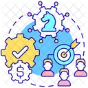 Strategy Teamwork Finance Icon
