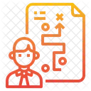 Businessman Manager Plan Icon
