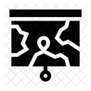 Strategy Map Military Map Icon