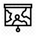 Strategy Map Military Map Icon