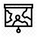 Strategy Map Military Map Icon
