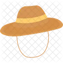Straw Hat Camping Icon