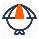 Straw Hat Sun Brim Icon