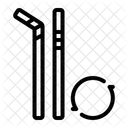 Straw Steel Reuse Icon