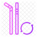 Straw Steel Reuse Icon