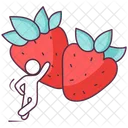 Strawberries Fruit Nutritious Icon