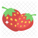 Strawberries Fruits Healthy Food Icon