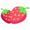 Strawberries Healthy Food Organic Fruit Icône