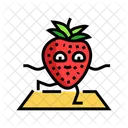 Strawberries Fruit Fitness Icon