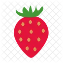 Strawberrry Food And Restaurant Organic Icon