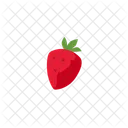 Strawberry Green Fresh Icon