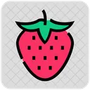 Valentine Day Strawberry Fruit Icon