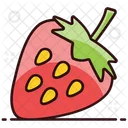 Strawberry Healthy Food Organic Fruit Icon