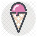 Strawberry Icecream Cone Icon