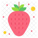 Strawberry Fruit Organic Icon