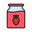 Strawberry Jam Jars Icon