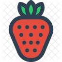 Strawberry Fruit Organic Icon