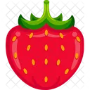 Strawberry Vector Organic Icon