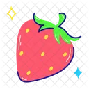 Fresh Fruit Fruit Art Strawberry Icon