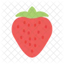 Strawberry Fruit Organic Icon