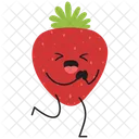 Strawberry Fruit Sticker Cute Icon