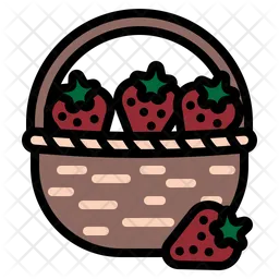 Strawberry Basket  Icon
