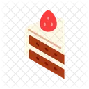 Strawberry Cake Shortcake Cake Icon
