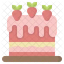 Strawberry Cake Icon