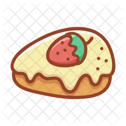 Strawberry cheese cake  Icon